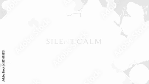 Abstract soft pastel background with flowing organic shapes and the text silent