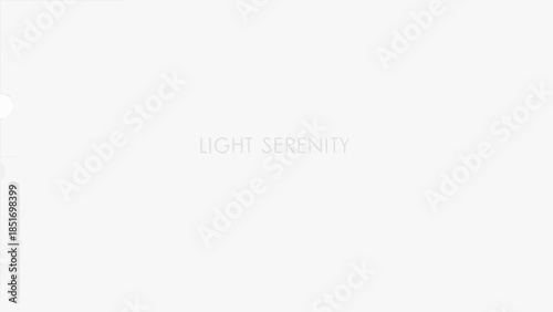 Minimalist abstract soft white bokeh background with subtle light serenity text