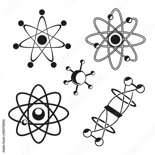 Atomic structures illustration