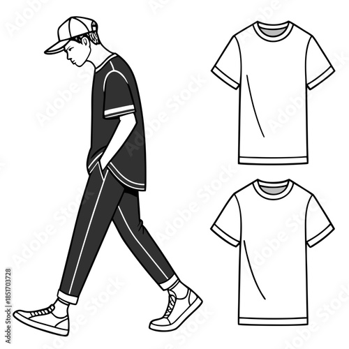 Casual fashion illustration