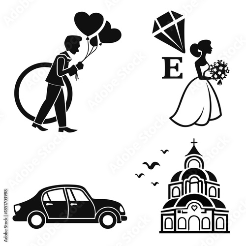 Wedding icons