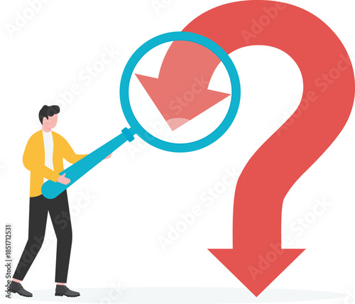 Analyzing the causes of decline or recession,
