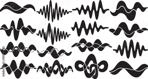 Modern sound wave designs for creative projects