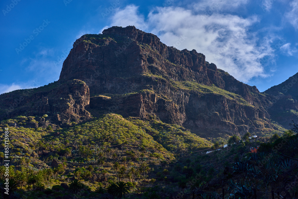 Fototapeta premium Steep cliffs of Masca gorge