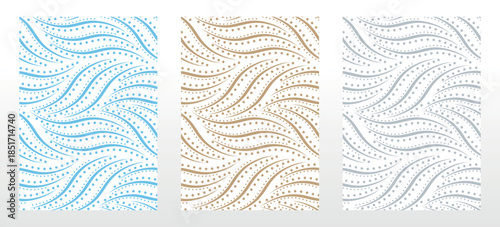 Set of abstract geometric patterns. Seamless vector backgrounds. Colored ornaments Graphic modern patterns Simple lattice graphic design