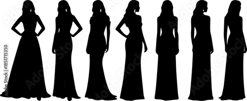  Silhouette pack of 6–8 glamorous holiday party outfits winter fashion wear