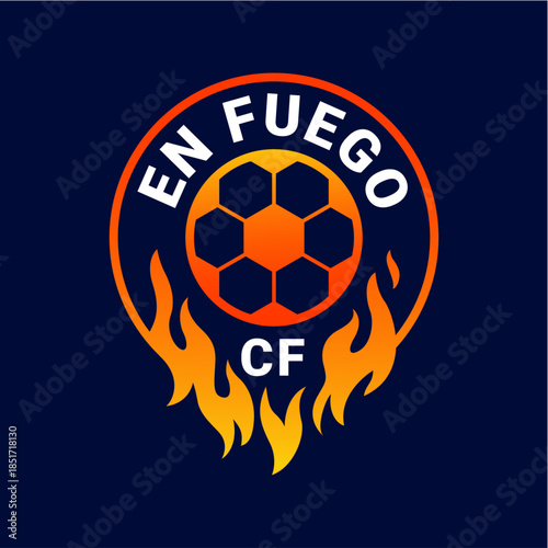 EN FUEGO CF Minimal Logo Design