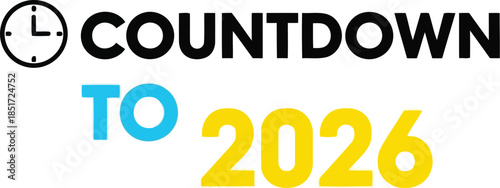 Countdown to 2026 vector illustration Vector