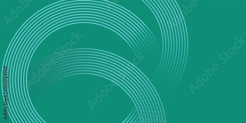 Abstract Teal and Aqua Curve Lines Background, Vector Illustration.