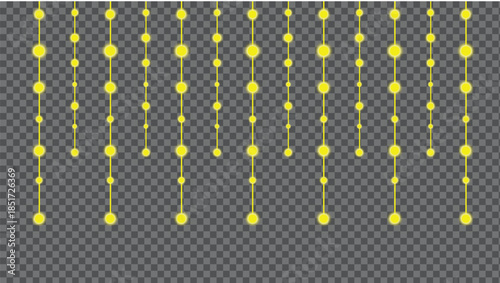 Vertical yellow dots pattern