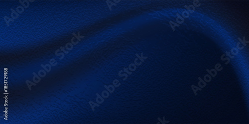  Abstract dark background. Silk satin fabric. Navy blue color. Elegant background with space for design. Soft wavy folds.  Christmas, birthday, anniversary, award. Template.