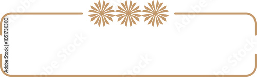 꽃 문양 사각 프레임