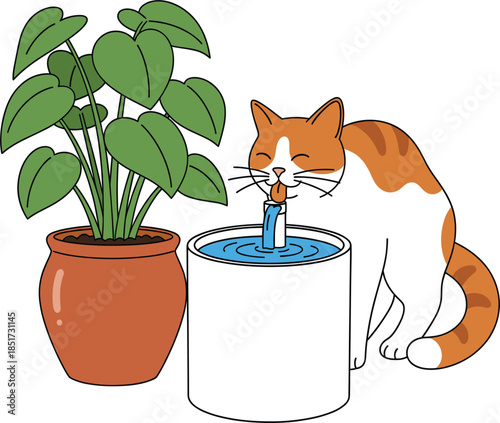 Minimalist black and white cat vector set featuring a circular feline moon logo and a lying kitten silhouette icon on white