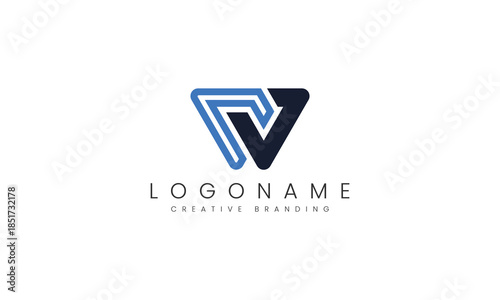 Minimalist NV Logo for Branding and Identity.