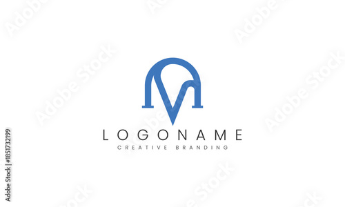 Minimalist NV Logo for Branding and Identity.