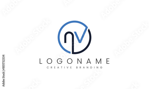 Minimalist NV Logo for Branding and Identity.