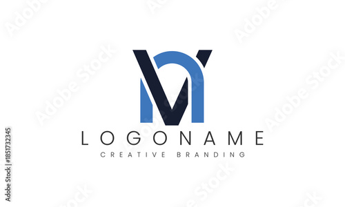 Minimalist NV Logo for Branding and Identity.