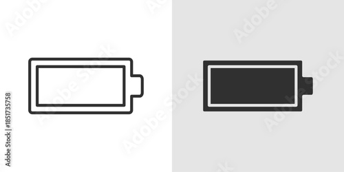 Battery Full Icon showing a completely charged battery, representing full power, maximum energy, and optimal device status in a clean, modern style.