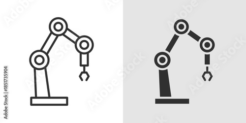 Autonomous Robot Icon depicting a robot with sensors or circuits, representing AI-powered automation, robotics, and self-operating machines in a clean, modern style.