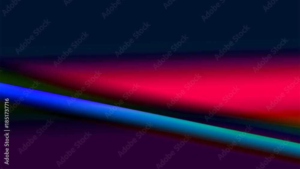Naklejka premium Abstract light lines on vibrant gradient fluid background. Blurred pattern colorful. Backdrop design