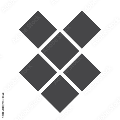 Empty geometric photo collage grid rectangle template shape. Modern tiles pattern mosaic for portfolio presentation. Background and photo album for wall mood board.