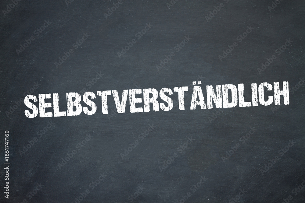 Obraz premium selbstverständlich 