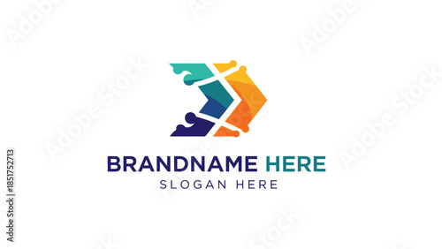 Free Download Colorful Arrow Shapes Logo Design Template. - GFXLoad