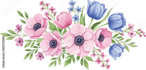 Whimsical fairy tale house with colorful roof and green hill