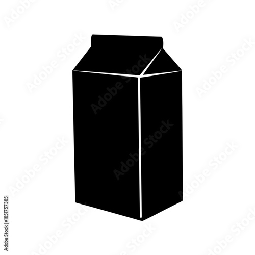 Black milk carton