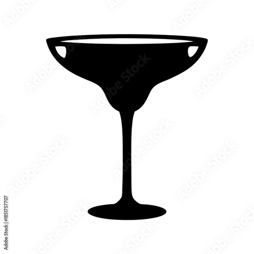 Elegant cocktail glass