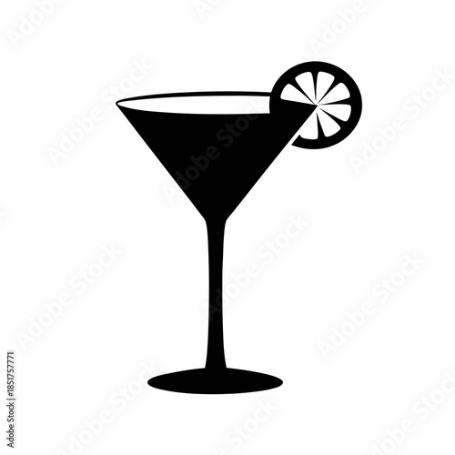 Classic martini with lemon twist