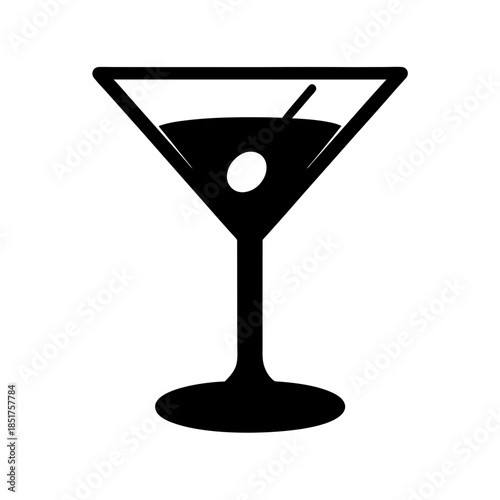 Classic martini glass