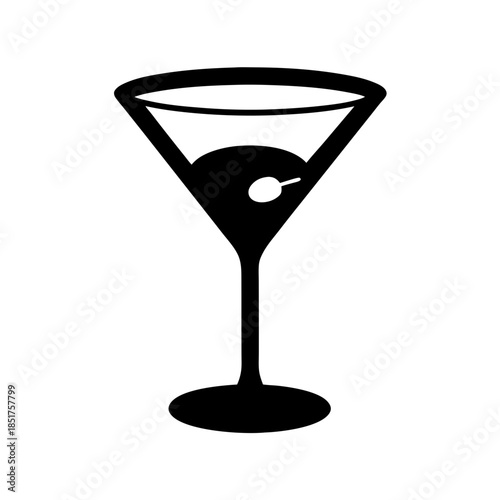 Classic martini glass