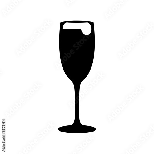Elegant wine glass
