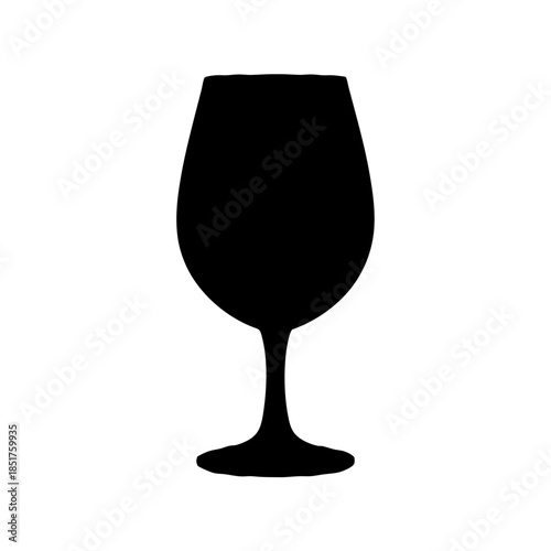 Empty wine glass