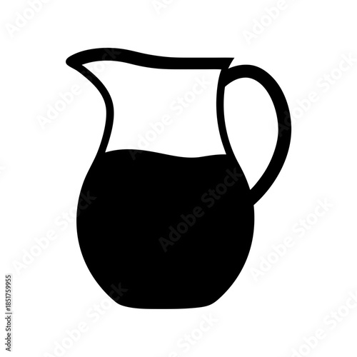 Simple ceramic jug