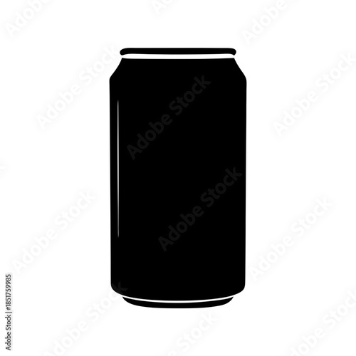 Black soda can