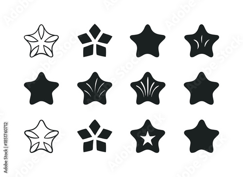 Seashell Logo Variations. seashells. Icon set. Set Logo of seash