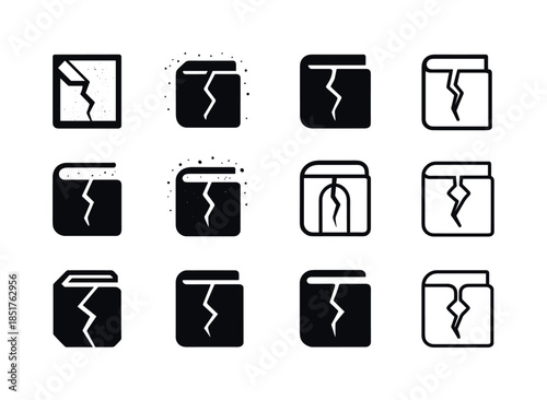 Dusty Tome Icons. Dusty tome. Icon set. Set Logo of Dusty tome: