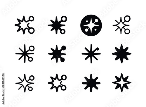 Compound Logo Variations. compound. Icon set. Set Logo of compou