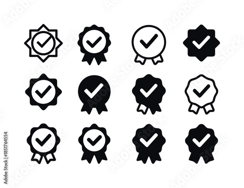 Achievement Icon Set. Achievement unlocked. Icon set. Set Logo o