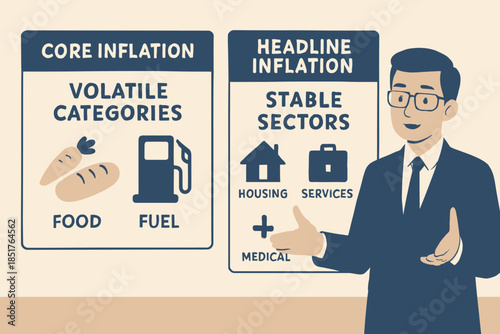 Inflation Explained Core vs Headline with Presenter.