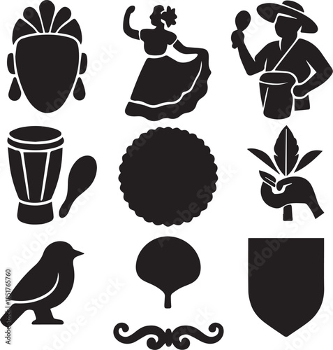 Symbols del Carnival de Barranquilla.eps