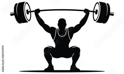 Weightlifting silhouette