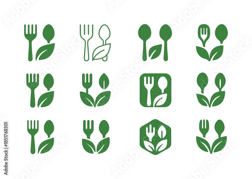 Healthy Eating Icons. Healthy Eating Habits. Icon set. Set Logo
