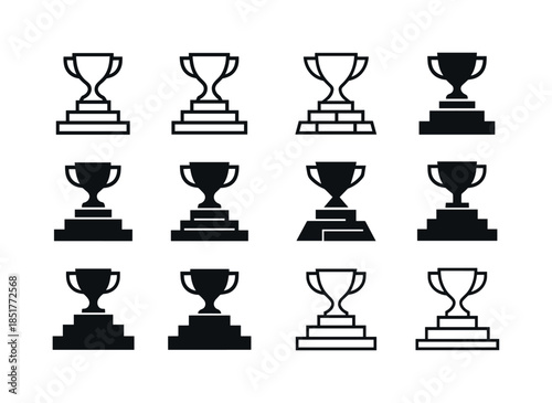 Victorious Journey Icons. victorious journey. Icon set. Set Logo