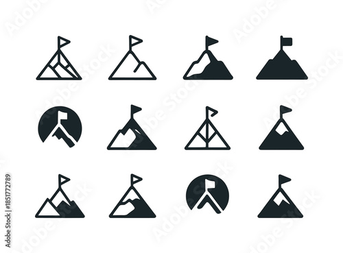 Fitness Logo Variations. Fitness challenge ideas for groups. Ico