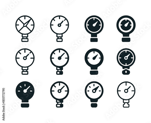 Scuba Gear Icons. Scuba Gear. Icon set. Set Logo of Scuba Gear: