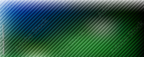 Glass gradient texture with teal and navy ripple pattern and smooth light distortion. Wavy abstract flow, futuristic blur effect, reeded vertical displacement.