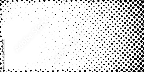 White and black sand noise wallpaper. Retro pixilated vector backdrop. Halftone faded gradient texture. Grunge halftone grit background.